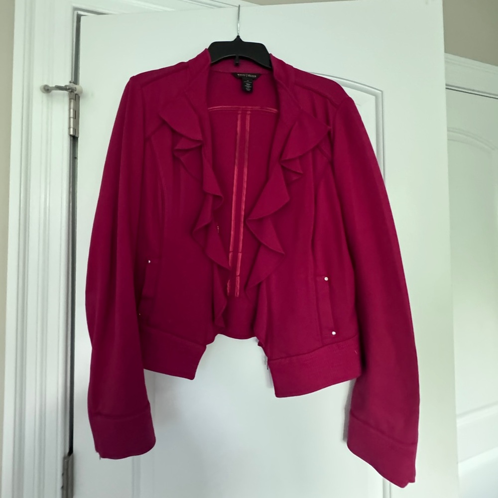 White House Black Market Size 10 Maroon Jacket